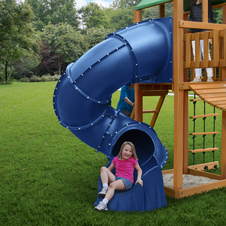 SwingnSlide Turbo Tube Spiral Slide for 5' Deck & Reviews Wayfair